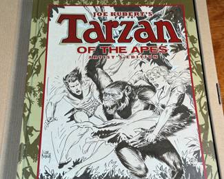 This lot features a publisher’s proof of Joe Kubert’s Tarzan of the Apes Artist’s Edition from IDW Publishing. These books were put out as a limited edition, signed, and mnumbered remarqued edition of the graphic novel. This one in particular is an unsigned publisher’s proof in the original box, in excellent condition. A rare find!
