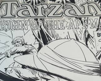 This lot features a publisher’s proof of Joe Kubert’s Tarzan of the Apes Artist’s Edition from IDW Publishing. These books were put out as a limited edition, signed, and mnumbered remarqued edition of the graphic novel. This one in particular is an unsigned publisher’s proof in the original box, in excellent condition. A rare find!
