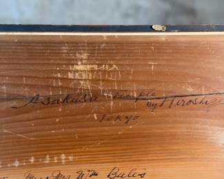 "Kinryūzan Temple at Asakusa", a famous Japanese ukiyo-e woodblock print by listed artist, Utagawa Hiroshige. In a period frame, this piece is in excellent condition, dated 1931 on the verso and measures in frame, 13.75” H x 18.5” W. The print depicts a scene from the Edo period (17th to 19th centuries) of the Kinryūsan Sensōji, a popular Buddhist temple in Asakusa, Edo (modern-day Tokyo).
