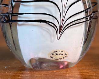 This lot features an assortment of blown glass items including a Murano perfume bottle, an artist signed paperweight, and more.
