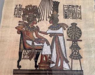 Replica of ancient Egyptian papyrus art