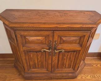 Oak two door cabinet