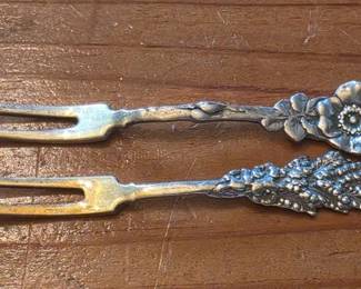 Sterling cocktail forks 