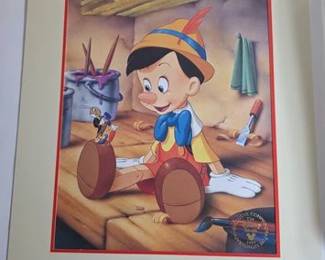 Collection of Disney film lithographs