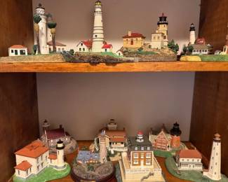The Danbury Mint and Thomas Kinkade lighthouses
