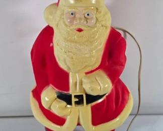 Vintage molded light-up Santa
