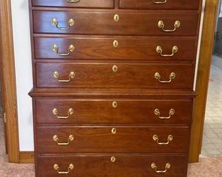 Solid cherry Councill Craftsmen Furniture chest of drawers