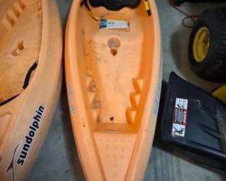 Sun Dolphin Bali 8 SS sit on top recreational kayak. 2 available in this auction