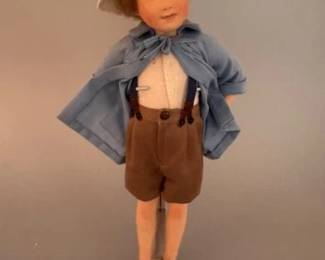 Christopher Robin, all-felt doll made by R. John Wright