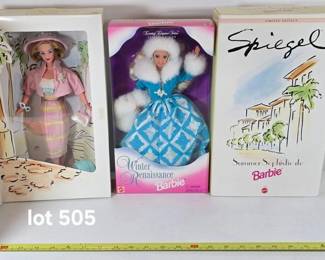 Spiegel Barbies and Winter Renaissance Barbie
