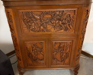 Rosewood hand carved 