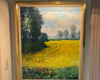 Malva - “ Bles dores” Oil. Canvas size 31-7/8 x 25-9/16