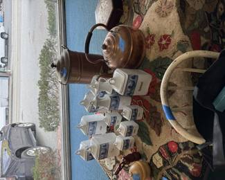 Antique copper kitchen ware