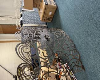 Artist created fireplace screen