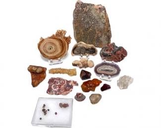 77 MixedMineralLotwAgateSlicesThomsoniteCalciteMore