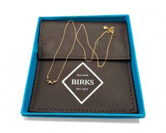 80 18KGoldBirksGeometricStationNecklaceAdjustable239g