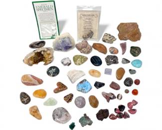 100 LargeAssortedMineralGemstoneRoughPolishedTumbled50pcs