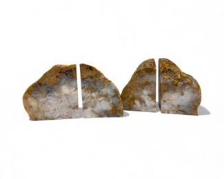 75 LargeNaturalAgateBookendPair