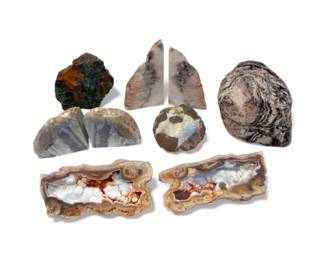 76 RockMineralLotAgateSlicesJasperGeodeMore