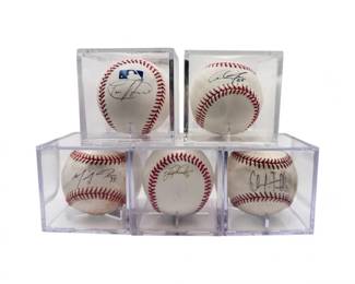 10 SignedBaseballLotHernandezJonesJacobsJacobsenFurbush