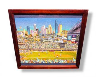 33 FramedSafecoFieldSeattleMarinersPuzzleArt