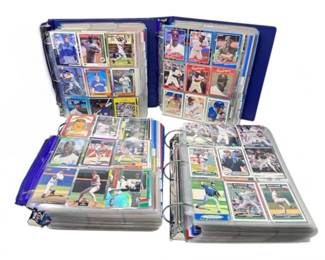 13 4LargeBindersofBaseballCardsDetroitWhiteSoxBlueJays