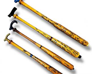 4 Setof4MarinersSpringTrainingSignedCaneBats2005Others