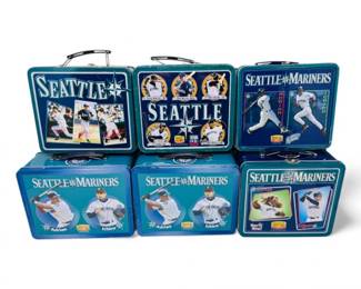 52 6VintageSeattleMarinersMetalLunchboxesIchiroEdgarBoone