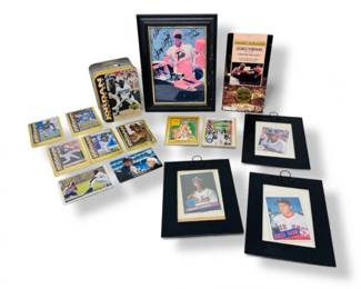 59 SportsCollectiblesLotGeorgeWoodsJrMichaelJordanForeman