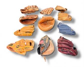 11 Lotof11AssortedBaseballGlovesRawlingsWilsonMizunoMore