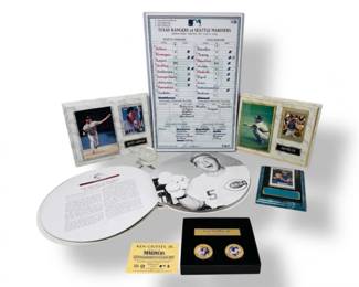 54 MixedSeattleMarinersBaseballLotCoinSetPlaqueGlassBall