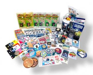 32 HugeSeattleMarinersMemorabiliaLotPinsTicketsBagMore