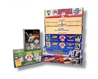 6 9BaseballCardSets1991ScoreCollectorsSetToppsFleer