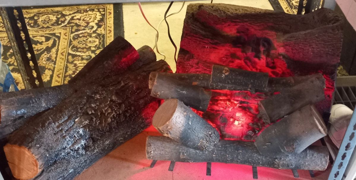 fireplace light up logs 3 different