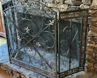 Wrought Iron Fireplace Screen