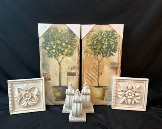 Canvases, Sconces, And Rosettes