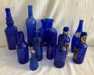 Cobalt Blue Bottles