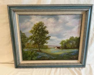 Mary Nichols Bluebonnet Flower Painting