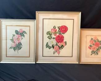 Three Floral Prints