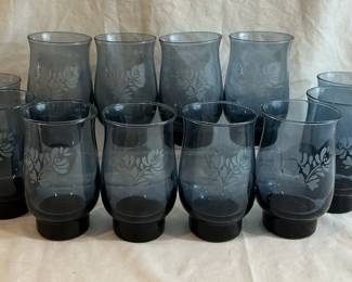 Pfaltzgraff Yorktowne Blue Glasses