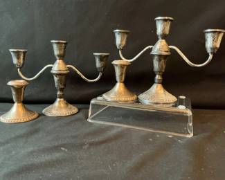 Sterling Silver Candelabras