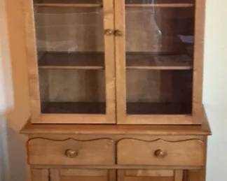 Wood Glass China Cabinet