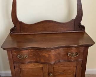 Washstand Bathroom Vanity Cabinet with Towel Rack