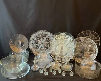 Glass Platters And Decor