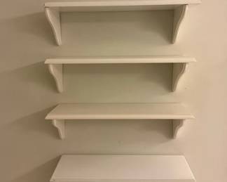 White Floating Shelves 