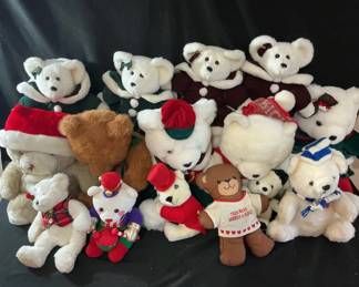 Christmas And Brown Stuffed Bears