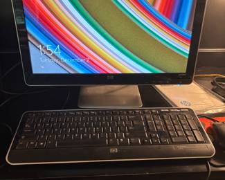 HP 110-210 PC, monitor, tower, keyboard, mouse.    $150.00