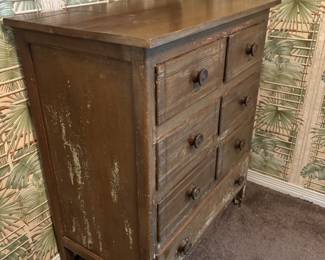 Primitive chest of drawers (7) $150.00
35”w 20.25”d 40.5” t