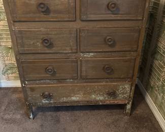 Primitive chest of drawers (7) $150.00
35”w 20.25”d 40.5” t