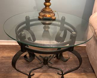 Glass Top green metal base End Tables
$ 60.00 each